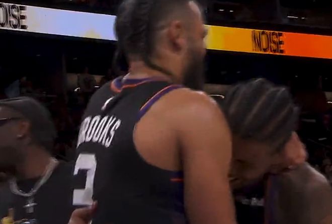 太阳111-96力克勇士 科尔搂住库里格林告别赛场